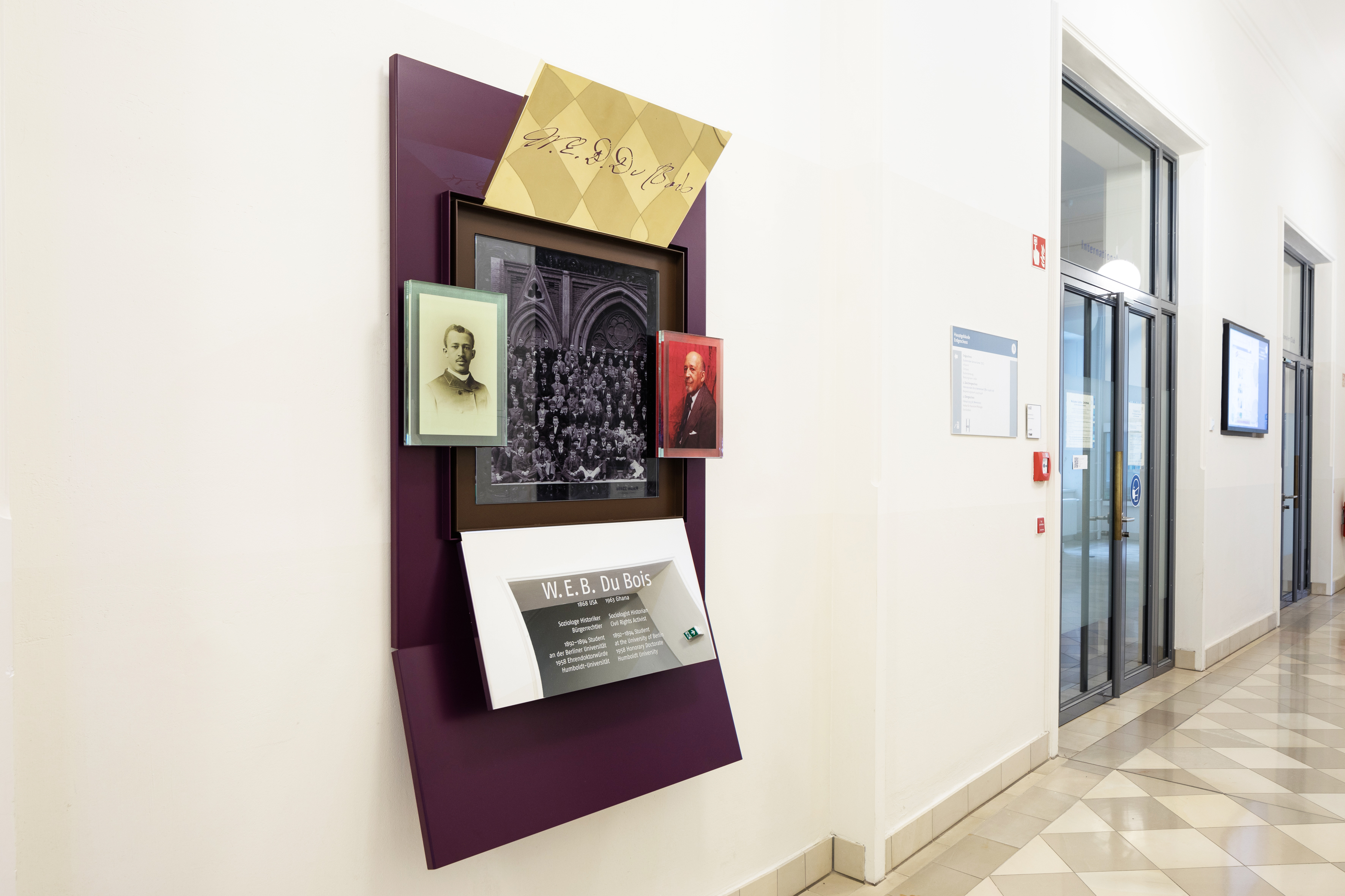 W.E.B. Du Bois memorial @HU, photo by Philipp Plum, HU Berlin